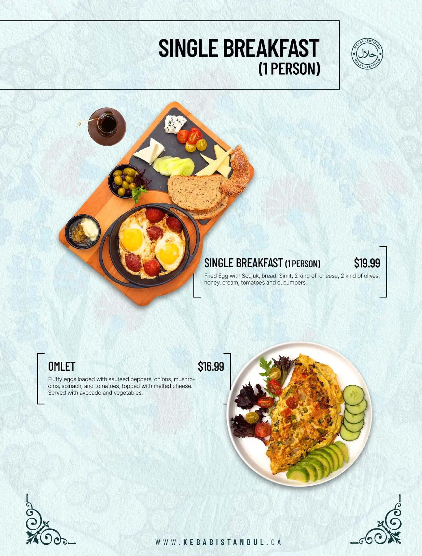 Single Breakfasts (1 Person)